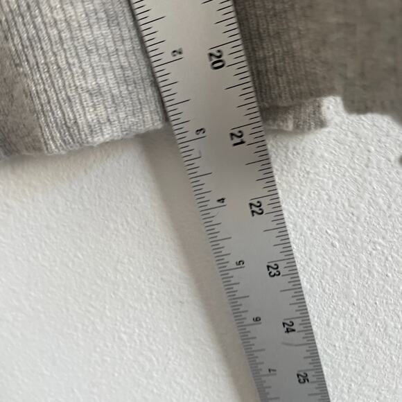 Autumn Cashmere Sweater Women XS Gray Cropped Boxy Knit Classic Casual Minimal - Picture 8 of 8